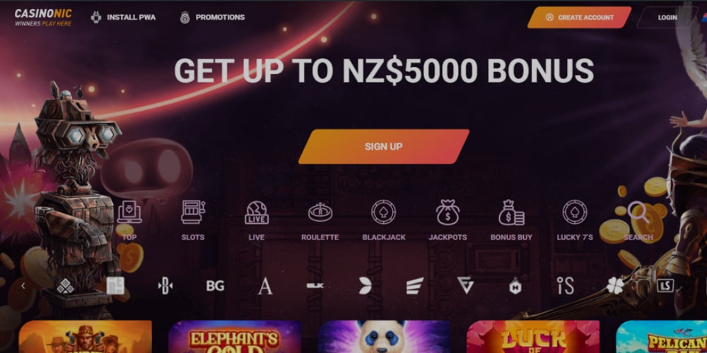 Casinonic Interface