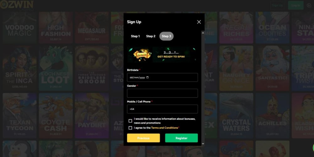 Ozwin Casino Details Information